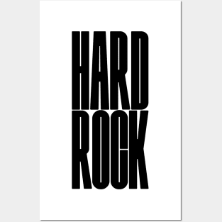 bold HARD ROCK text Posters and Art